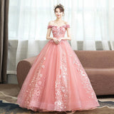 Women's Evening Dress Ball Gown Princess Quinceanera Wedding Dresses Wedding Dress Toast Clothing Tulle Tutu Dress Evening Dress for Women