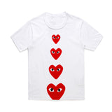 CDG Be Kind T Shirt Men and Women round Neck Cotton Shirt