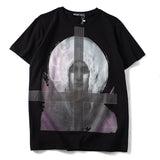 GVC T Shirt Cross Virgin Pattern Pure Cotton Loose Short Sleeve T-shirt Men