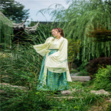 Chinese Traditional Dress Waist-Fit Daily Traditional Embroidered Clothing