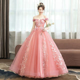 Women's Evening Dress Ball Gown Princess Quinceanera Wedding Dresses Wedding Dress Toast Clothing Tulle Tutu Dress Evening Dress for Women