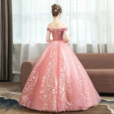 Women's Evening Dress Ball Gown Princess Quinceanera Wedding Dresses Wedding Dress Toast Clothing Tulle Tutu Dress Evening Dress for Women