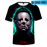 Michael Myers T Shirt Halloween Casual Short Sleeve