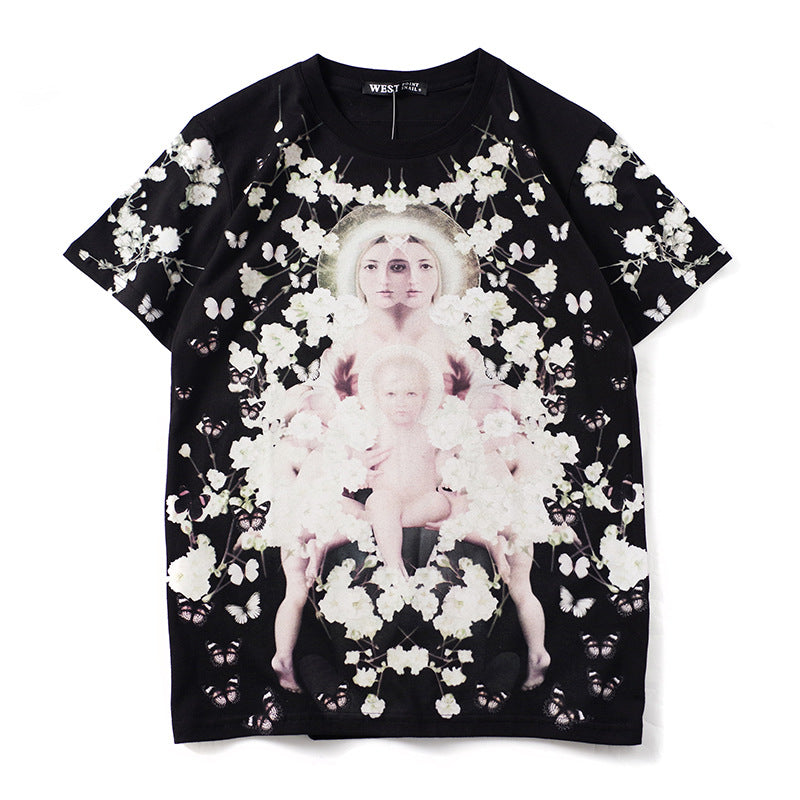 GVC T Shirt Virgin Baby Pattern T-shirt Loose Cotton Men and Women