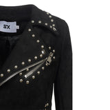 Leather Biker Coat God Leather Jacket Women Pu Jackets Rivet Long Sleeve Punk Jacket