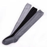 Winter Chunky Cable Thick Knit Thigh High Socks Long Stockings Boot Solid Color over the Knee Stockings Bunching Socks