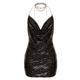 Homecoming Dresses Women's Chain Sexy Sexy Mini Dress