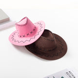 Cowboy Hats Knight's Cap Men and Women Summer Sun Hat Casual Fur Cowboy Hat