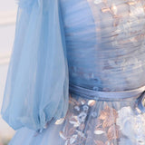 Women's Evening Dress Ball Gown Princess Quinceanera Wedding Dresses Off-Shoulder Tulle Tutu Dress