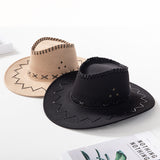 Cowboy Hats Knight's Cap Men and Women Summer Sun Hat Casual Fur Cowboy Hat