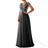 Daisy Buchanan Dress Summer Dress V-neck Sequins Chiffon Dress