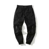 Man Fall Outfits Cargo Pants Functional Multi-Pocket Loose Jogging Tappered Work Clothes Casual Pants Men