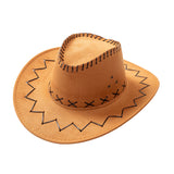 Cowboy Hats Knight's Cap Men and Women Summer Sun Hat Casual Fur Cowboy Hat