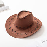 Cowboy Hats Knight's Cap Men and Women Summer Sun Hat Casual Fur Cowboy Hat