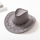 Cowboy Hats Knight's Cap Men and Women Summer Sun Hat Casual Fur Cowboy Hat