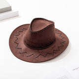 Cowboy Hats Knight's Cap Men and Women Summer Sun Hat Casual Fur Cowboy Hat