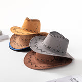 Cowboy Hats Knight's Cap Men and Women Summer Sun Hat Casual Fur Cowboy Hat