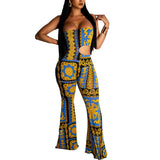 Sexy Tube Top One-Piece Bell-Bottom Pants