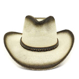 Straw Cowboy Hats Straw Cowboy Hat Outdoor Seaside Sun Protection Hat for Women