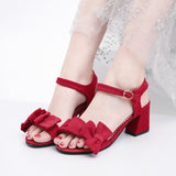 Nude Block Heel Peep Toe