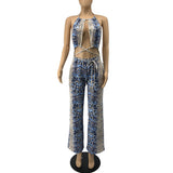 Serpentine Sexy Lace-up Jumpsuit