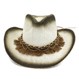 Straw Cowboy Hats Women's Outdoor Seaside Beach Hat