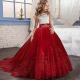 First Communion Dress Vestidos De Primera Comunion Lace Ball Gown Girl Party Princess Pageant Gown Children's Dress