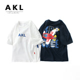 Children T Shrits Summer T-shirt Short Sleeve T-shirt Printed Loose Short Sleeve
