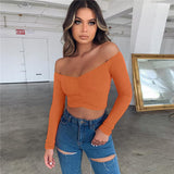Music Festivals Rave Outfits Girls Tops Winter Women's Clothing Long Sleeved Fitted T-shirt