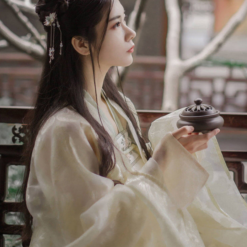 Chinese Traditional Dress Chest-High Dress Fresh and Elegant Embroidery