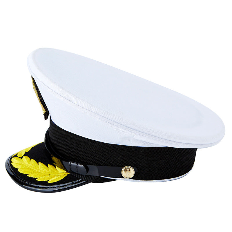 Sailor Hat White Navy Wide Brim Hat Nautical Sailor Hat Sailor Hat