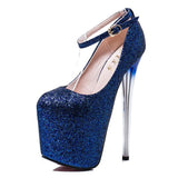 Hot Pink Heels Spring/Summer Super High Thin Heeled Shoes
