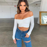 Music Festivals Rave Outfits Girls Tops Winter Women's Clothing Long Sleeved Fitted T-shirt
