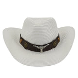 Straw Cowboy Hats Outdoor Seaside Beach Hat Cowboy Grass