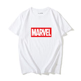 Marvel T Shirt T-shirt Men's Short Sleeve Captain America Couple Clothes