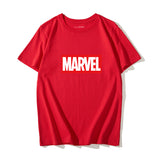 Marvel T Shirt T-shirt Men's Short Sleeve Captain America Couple Clothes