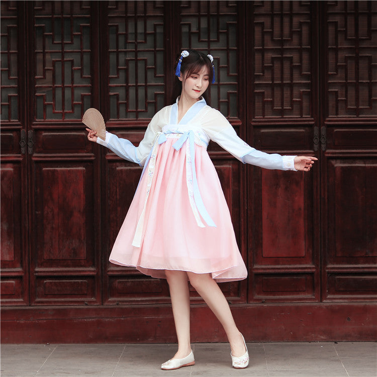 Chinese Traditional Dress Waist Chest-High Dress Fresh and Elegant