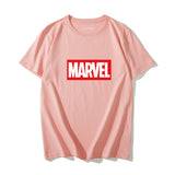 Marvel T Shirt T-shirt Men's Short Sleeve Captain America Couple Clothes