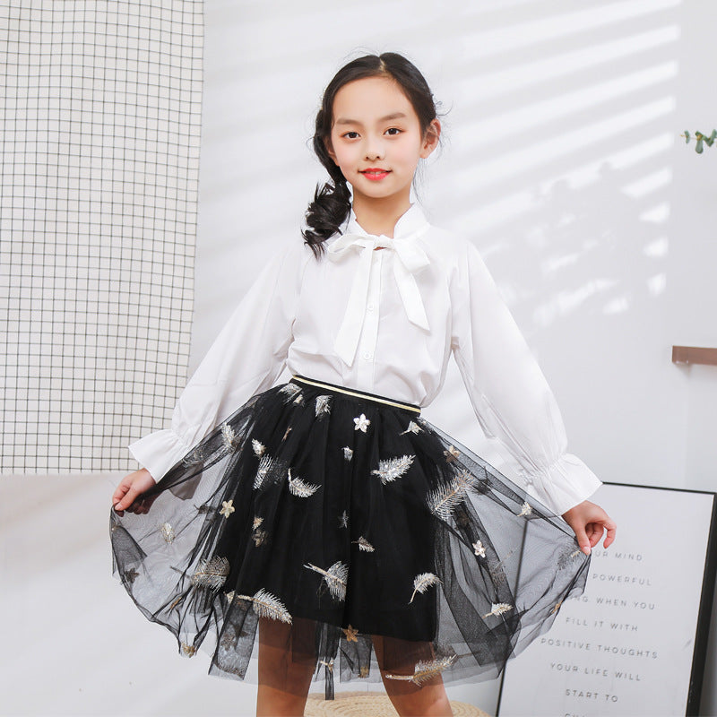 Girl Dress Spring and Autumn Princess Dress Puffy