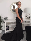 Formal Dresses & Gowns Round Neck Sleeveless Beaded Formal Dress
