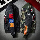 Bape Military Jacket Men'S Spring And Autumn Stand Collar Jacket
