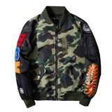 Ape Varsity Jacket Men's Spring Camouflage Stand Collar Jacket