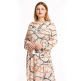 Muslim Women Stylish Kashibo Abaya Muslim Ladies Long Gown Islamic Clothing Jilbab Jalabiya Summer Fashion Leopard-Print Slim-Fit Dress