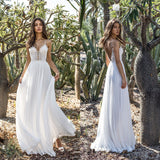 Women Lace Wedding Dress Sexy Lace Deep V Dress