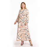 Muslim Women Stylish Kashibo Abaya Muslim Ladies Long Gown Islamic Clothing Jilbab Jalabiya Summer Fashion Leopard-Print Slim-Fit Dress