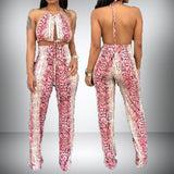 Serpentine Sexy Lace-up Jumpsuit