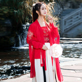 Chinese Traditional Dress Waist-High Ruqun Bianhua Traditional Fresh and Elegant Dress