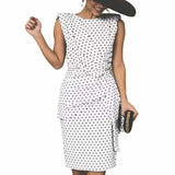 1920S Dress Beauty Clothing Sheath Tight Polka Dot Dress