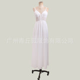 Women Lace Wedding Dress Sexy Lace Deep V Dress