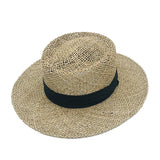 Cowgirl Hats Straw Rope Hollow out Wide Brim Straw Hat Summer Men's and Women's Hats Flat Top Wide Brim Cowboy Hat